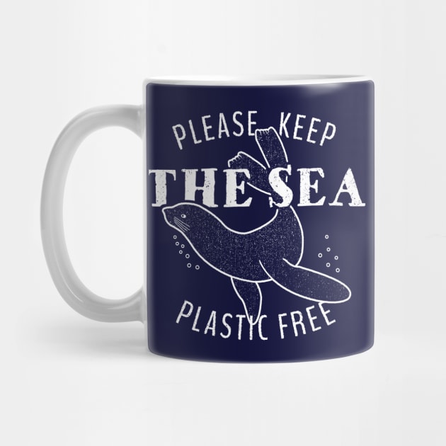 Please Keep the Sea Plastic Free - Seal by bangtees